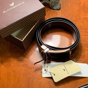 Blackberrys Reversible Belt with Buckle Black Brown Men's Size 34 New with Tags